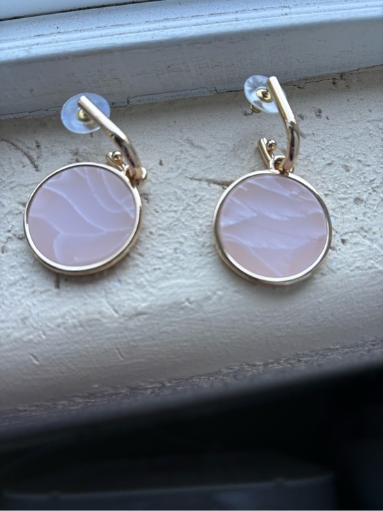 Park Lane Jewelry - Solara Park Lane Gold and pink quartz Earrings